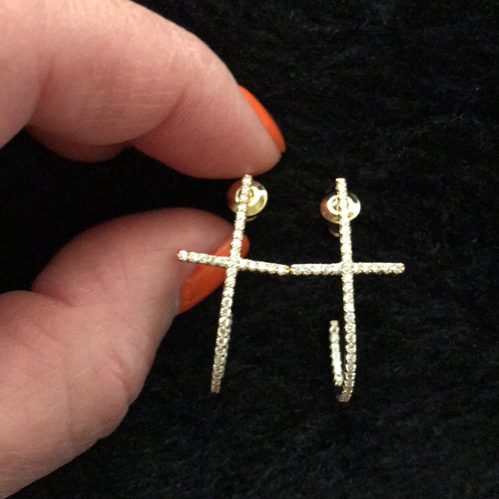 Cross earrings